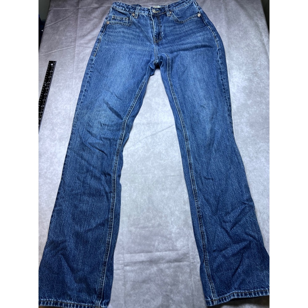 Rock & Roll Denim Bootcut Jeans Womens 27 Medium Wash High Rise Long Inseam
